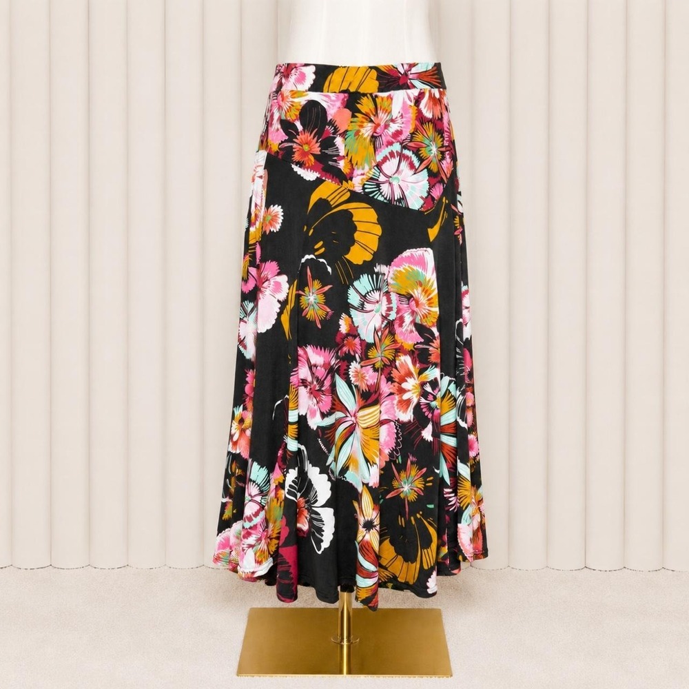 Vintage Afibel Floral Midi Skirt
